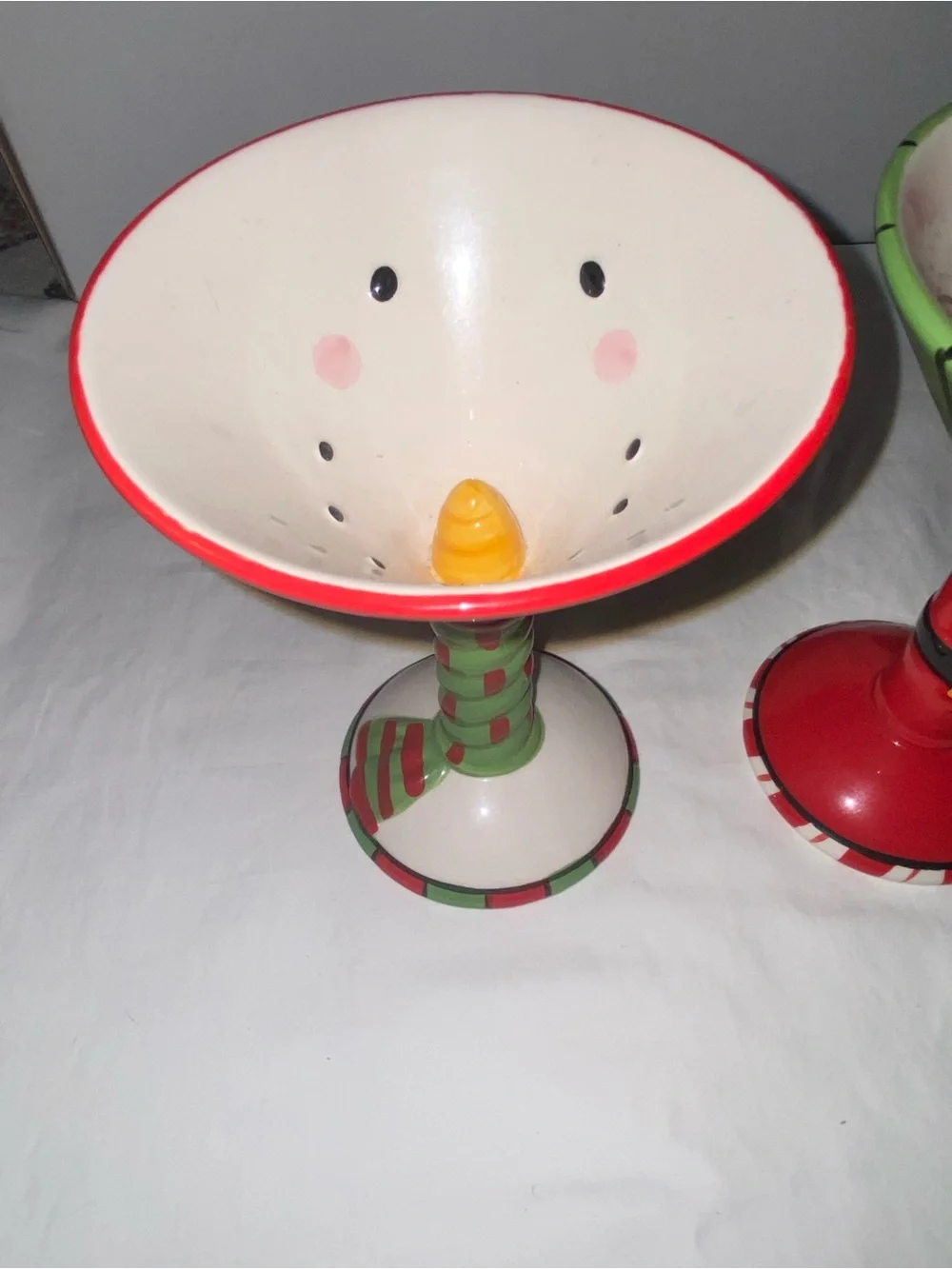 Holiday Red & Green Festive Martini Glass Décor - Unbranded